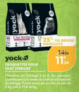 Point Vert yock Chat Stérilisé offre