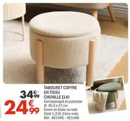La Foir'Fouille ELKI TABOURET COFFRE offre