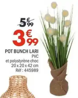 La Foir'Fouille POT BUNCH LARI offre