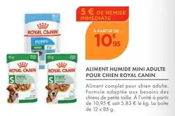 Point Vert Royal Canin Aliment humide mini adulte pour chien offre