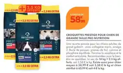 Point Vert PRO NUTRITION CROQUETTES PRESTIGE POUR CHIEN DE GRANDE TAILLE offre
