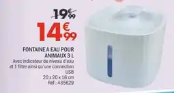 La Foir'Fouille FONTAINE A EAU POUR ANIMAUX 3 L offre