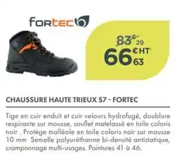 Point Vert FORTEC CHAUSSURE HAUTE TRIEUX S7 offre