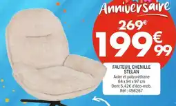 La Foir'Fouille STELAN FAUTEUIL CHENILLE offre