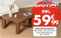 La Foir'Fouille SCARLETT TABLE BASSE offre