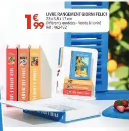 La Foir'Fouille LIVRE RANGEMENT GIORNI FELICI offre
