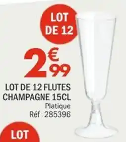 La Foir'Fouille Lot de 12 flutes champagne offre