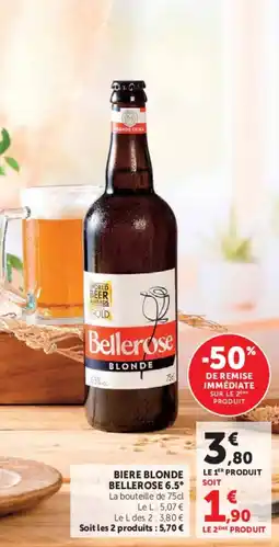 Super U Bellerose Bière blonde offre