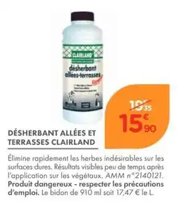 Point Vert CLAIRLAND désherbant allées-terrasses offre