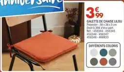 La Foir'Fouille GALETTE DE CHAISE LILLOU offre