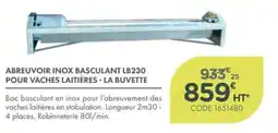 Point Vert LA BUVETTE ABREUVOIR INOX BASCULANT LB230 offre