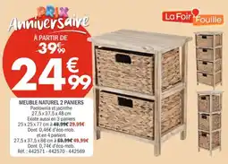 La Foir'Fouille MEUBLE NATUREL 2 PANIERS offre