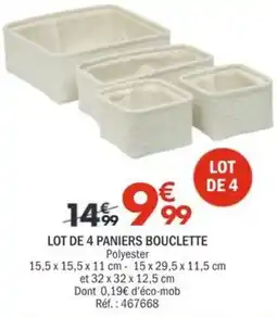 La Foir'Fouille PANIERS BOUCLETTE offre