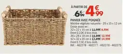 La Foir'Fouille PANIER AVEC POIGNÉE offre