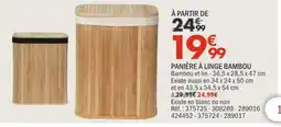 La Foir'Fouille PANIÈRE À LINGE BAMBOU offre