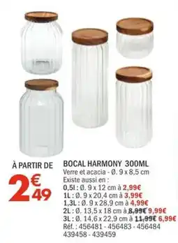 La Foir'Fouille BOCAL HARMONY offre