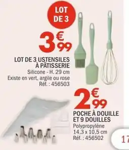 La Foir'Fouille LOT DE 3 USTENSILES À PÂTISSERIE offre