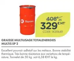 Point Vert TOTAL Graisse multiusage TotalEnergies Multis EP 2 offre