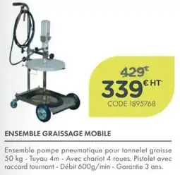 Point Vert ENSEMBLE GRAISSAGE MOBILE offre