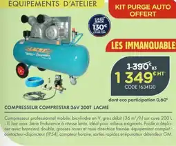 Point Vert LACME Compresseur comprestar 36V 200T offre