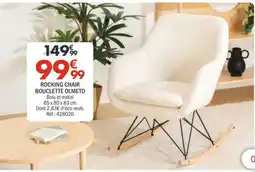 La Foir'Fouille BOUCLETTE OLMETO ROCKING CHAIR offre