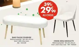 La Foir'Fouille BANC FAUSSE FOURRURE offre