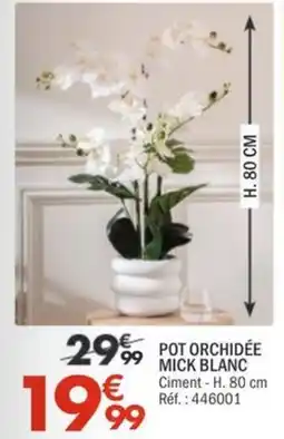 La Foir'Fouille Mick pot orchidée blanc offre