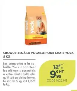 Point Vert Yock Croquettes à la volaille pour chats offre