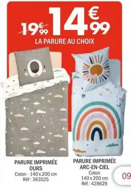 La Foir'Fouille PARURE IMPRIMÉE OURS offre