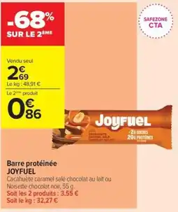 Carrefour Contact JOYFUEL Barre protéinée offre