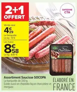 Carrefour Contact SOCOPA Saucisse offre