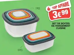Marché aux Affaires SET DE BOITES DE RANGEMENT CUISINE offre