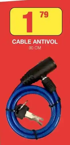 Marché aux Affaires CABLE ANTIVOL offre