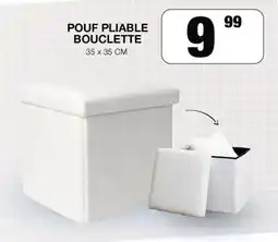 Marché aux Affaires BOUCLETTE POUF PLIABLE offre