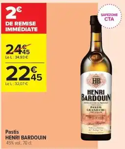 Carrefour Contact HENRI BARDOUN PASTIS offre