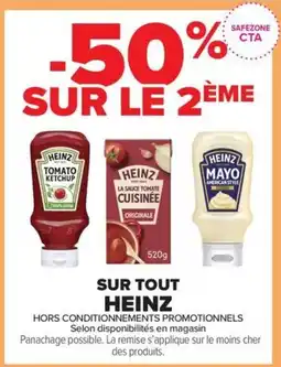 Carrefour Contact Heinz tomato ketchup offre