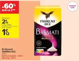 Carrefour Contact TAUREAU AILÉ Riz Basmati offre