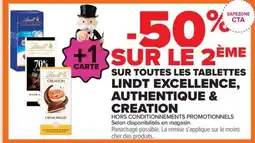 Carrefour Contact Lindt Excellence, Authentique & Creation offre
