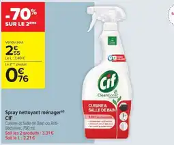 Carrefour Contact CIF Spray nettoyant ménager offre