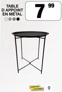 Marché aux Affaires TABLE D APPOINT EN MÉTAL offre