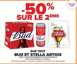 Carrefour Contact Bud et stella artois offre