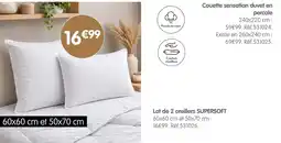 b&m Lot de 2 oreillers SUPERSOFT offre