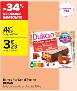 Carrefour Contact Dukan Barres Pur Son d'Avoine offre