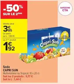 Carrefour Contact Capri-Sun offre