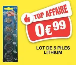 Marché aux Affaires ENERGIO Piles lithium offre