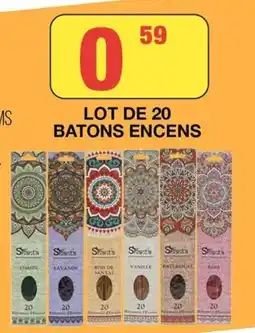 Marché aux Affaires Shants BATONS ENCENS offre