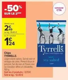 Carrefour Contact Tyrrells - chips offre