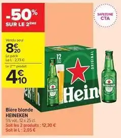 Carrefour Contact Heineken - bière blonde offre
