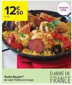 Carrefour Contact Paella royale offre