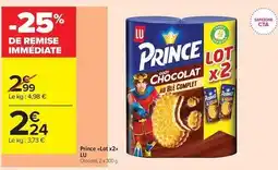 Carrefour Contact Lu - prince lot x2 offre